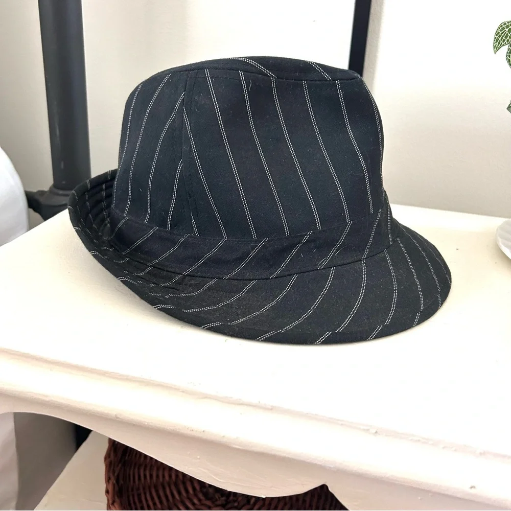 Peter Grimm Cotton Blend Pinstripe Fedora. Size S/M.